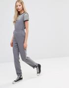 Alter Frill Edge Pinafore Jumpsuit - Gray