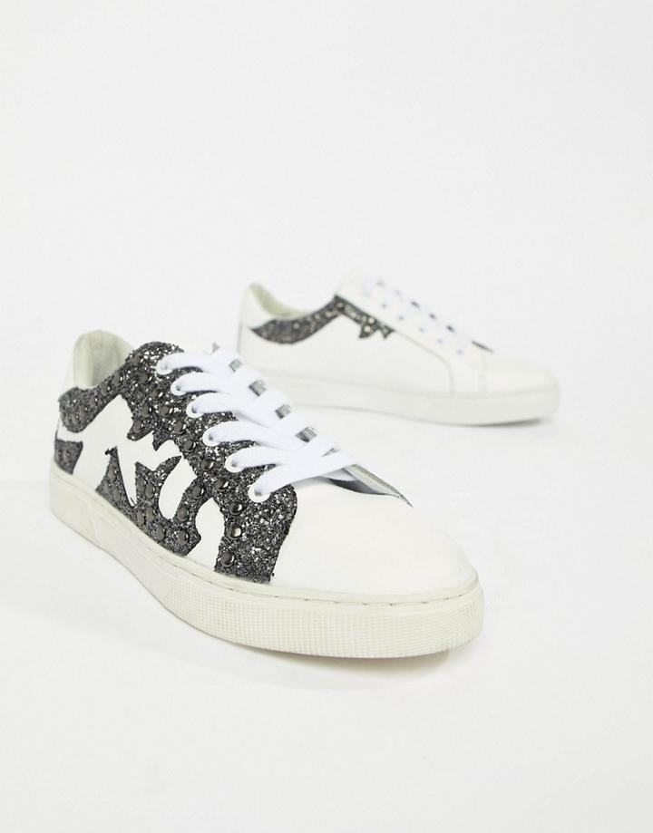 Sofie Schnoor Glitter Detail Sneaker - White