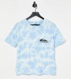 Quiksilver Wave Project Tie Dye T-shirt In Blue Exclusive To Asos-blues