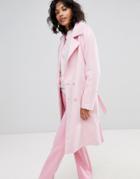 2nd Day Livia Double Breasted Coat - Pink