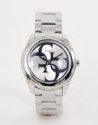 Guess W1082l1 G Twist Bracelet Watch - Silver
