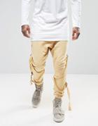Granted Skinny Joggers With Staps - Beige
