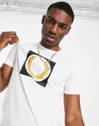 Fred Perry Laurel Wreath Graphic T-shirt In White