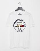 Tommy Jeans Timeless Circle Logo T-shirt In White