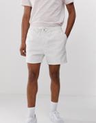 New Look Shorts With Drawstring In White - White