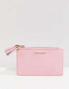 Ted Baker Leather Card Holder With Tassle - Pink