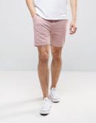 Brave Soul Basic Chino Shorts - Pink