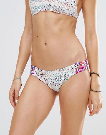 Island Soul Strap Side Bikini Bottoms - Multi