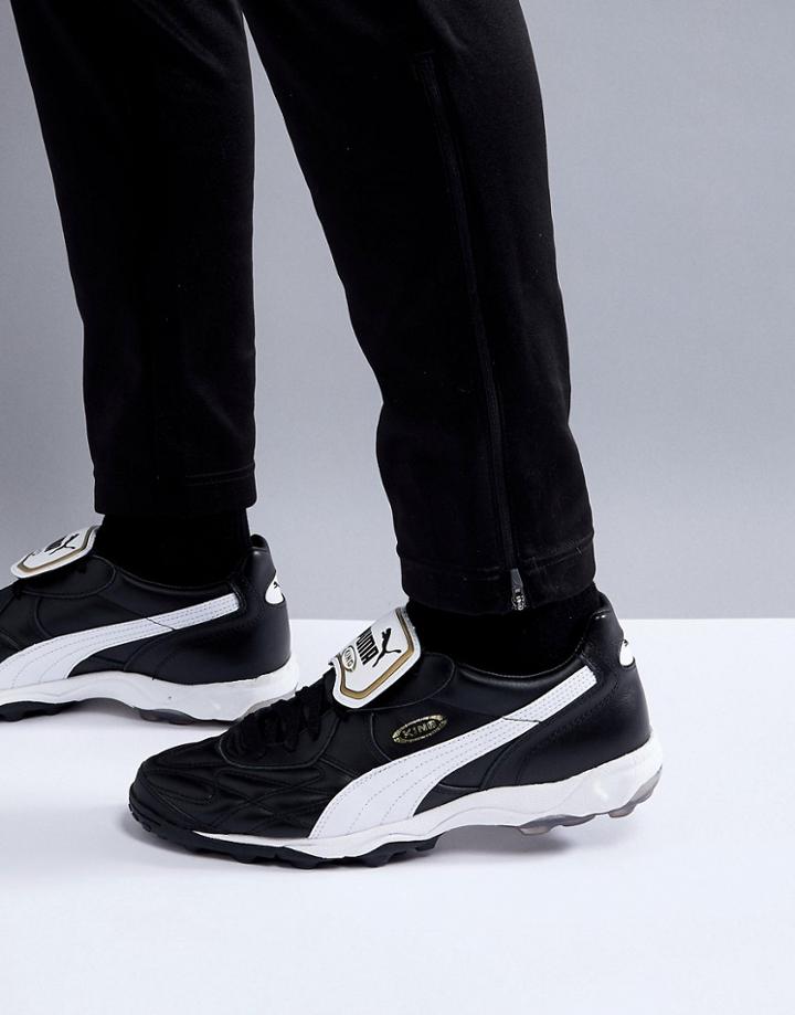 Puma King Astro Turf Sneakers In Black 17011901 - Black