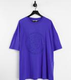 Reclaimed Vintage Inspired Logo Organic Cotton T-shirt In Blue-blues