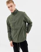 Another Influence Oversized Overhead Hoodie Jacket - Green