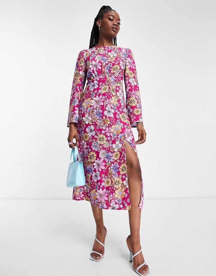 Nobody's Child Tula Open Back Dress In Pink