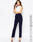Asos Tall Co-ord Slim Leg Ankle Grazer Pant - Navy $24.00