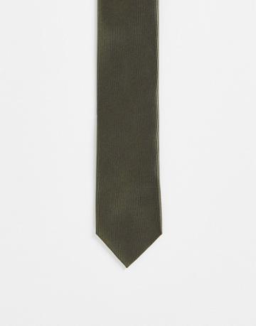 Gianni Feraud Tie In Khaki-green