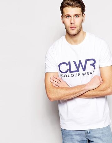 Clwr T-shirt With Clwr Logo - White