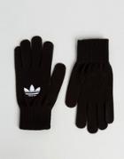 Adidas Originals Trefoil Logo Gloves In Black Ay9338 - Black