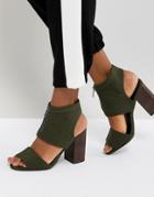 Asos Tyla Heeled Sandals - Green