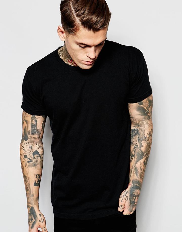 American Apparel Washed T-shirt - Black