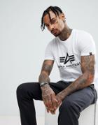 Alpha Industries Logo T-shirt In White - White