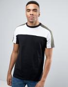 New Look T-shirt With Block Print In Black - Black