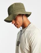 Boardmans Toggle Bucket Hat In Khaki-green