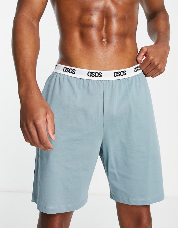 Asos Design Lounge Short In Blue