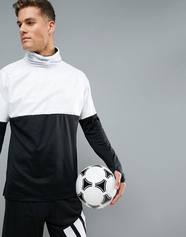 Adidas Football Training Sweat In Monochrome In Black Ce8165 - Black