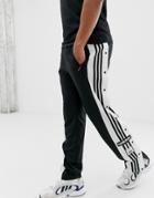 Adidas Originals Sweatpants With Poppers In Black - Black