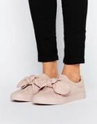 Asos Doughnut Bow Sneakers - Beige