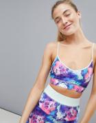 Noisy May Printed Gym Top-multi