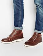 Jack & Jones Kingston Leather Boots - Brown