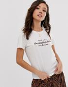 Abercrombie & Fitch Logo T-shirt-white