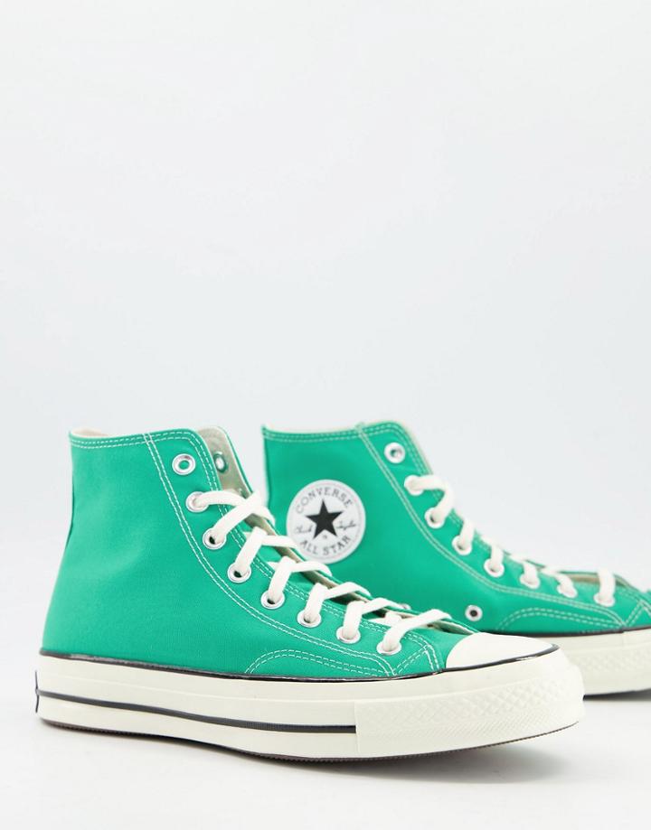 Converse Chuck 70 Hi Canvas Sneakers In Court Green