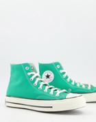Converse Chuck 70 Hi Canvas Sneakers In Court Green