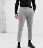 Heart & Dagger Slim Fit Suit Pants In Gray Herringbone - Gray