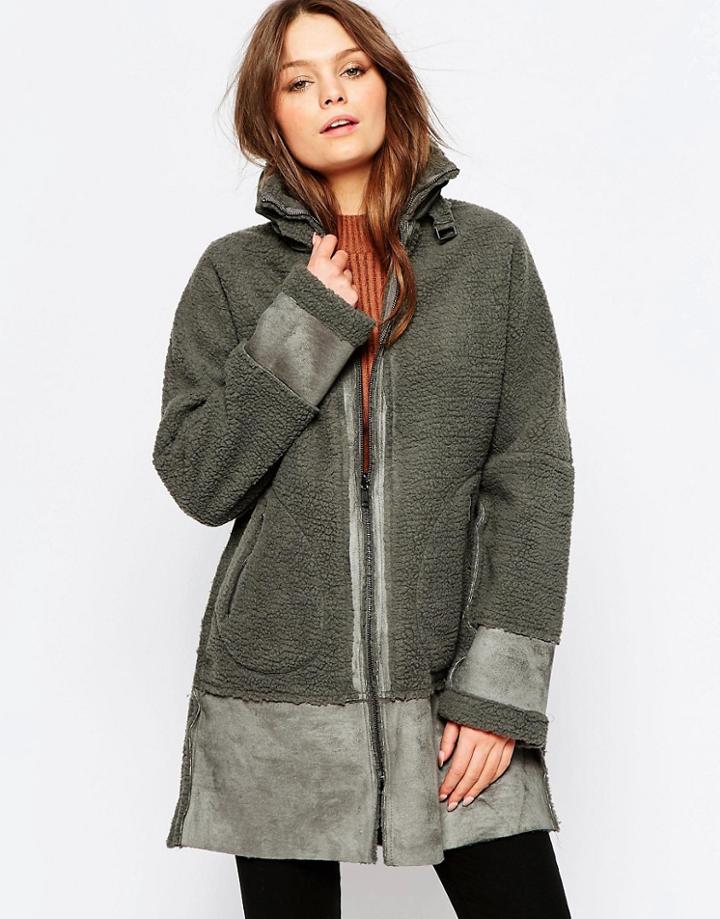 First And I Empor Coat - Gunmetal