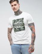 Firetrap Camo Graphic T-shirt - Gray