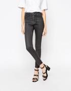 Cheap Monday High Spray Wax Jeans - Charcoal