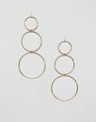 Na-kd- Hanging Circles Earrings - Gold