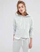 South Beach Cropped Hoodie In Mint - Green