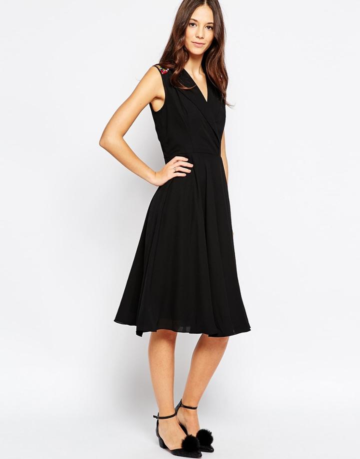 Traffic People Rainbow Sequin Olivia Dress - Black