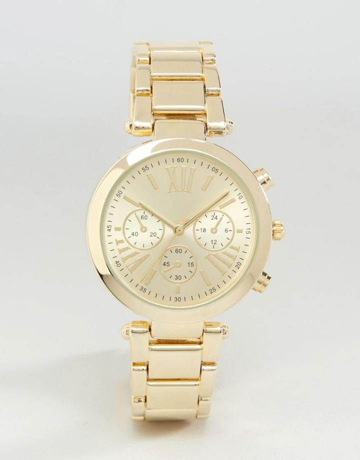 Asos Tonal Boyfriend Watch - Gold