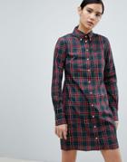 Fred Perry Reissue Check Shirt Dress - Green