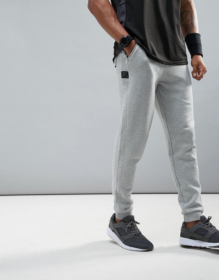 Dissident Fleece Gym Joggers - Gray