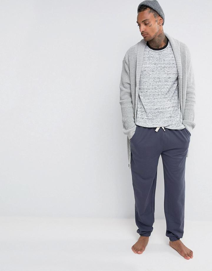 Asos Loungewear Slim Jogger In Navy - Blue