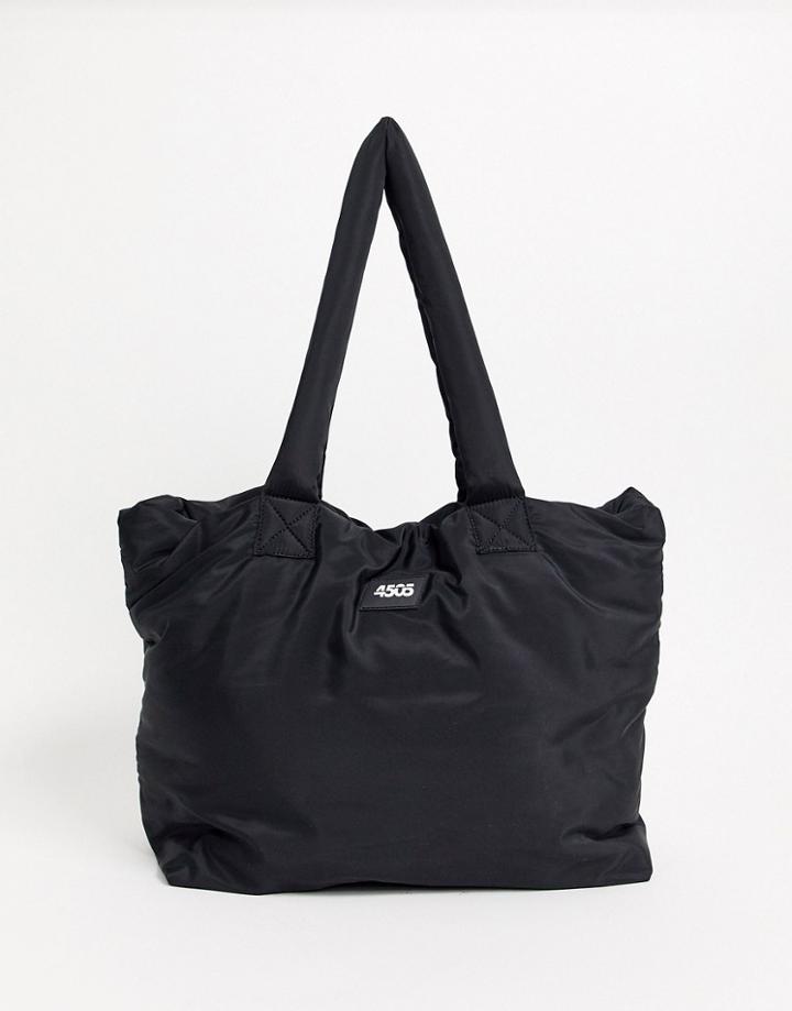 Asos 4505 Puffer Tote With Internal Bag-black