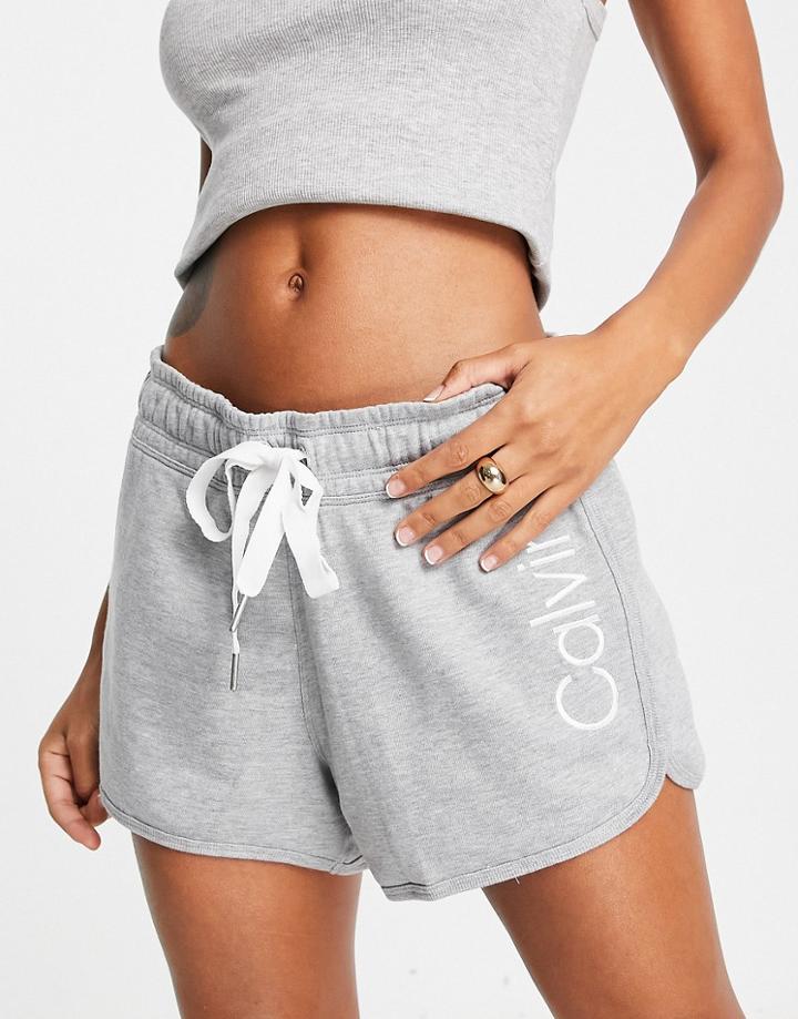 Calvin Klein Performance Jersey Shorts In Gray