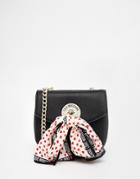 Love Moschino Crossbody Bag With Detachable Scarf - 000 Black