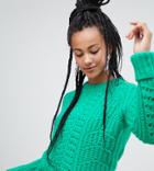 Esprit Chunky Textured Sweater In Green