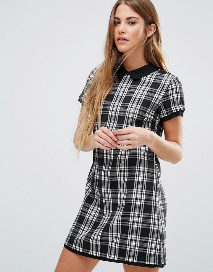 Wal G Check Shift Dress - Multi